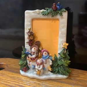 NWOT Snowman Family frame 3.5 x 5.25
